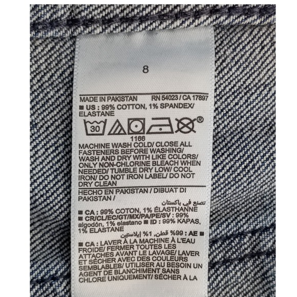 Old Navy -NWOT Extra High Rise Wide Leg Jeans Medium‎ Wash Size 8 - Picture 7 of 11